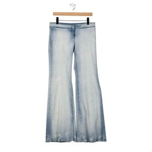 Balmain wide leg mid rise jeans
